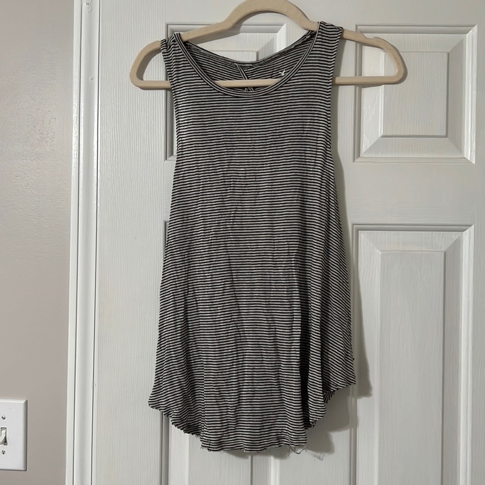 Black and white tank top
